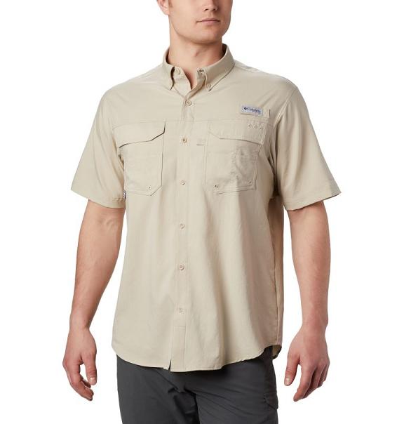 Columbia PFG Blood and Guts III Shirts Khaki For Men's NZ86724 New Zealand